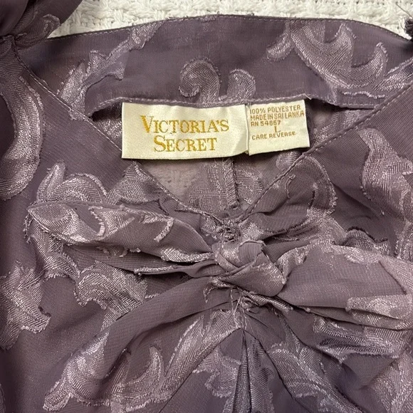 Vintage VICTORIA'S SECRET GOLD LABEL nightie babydoll dress nightgown large - Picture 6 of 13